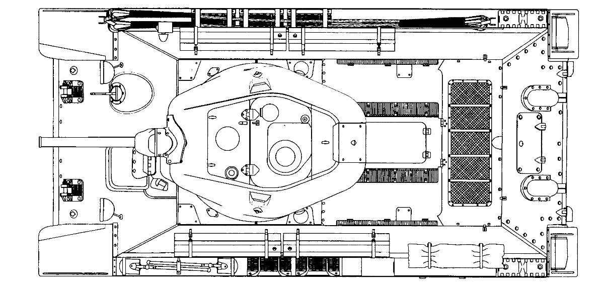 Схема танка вид сверху