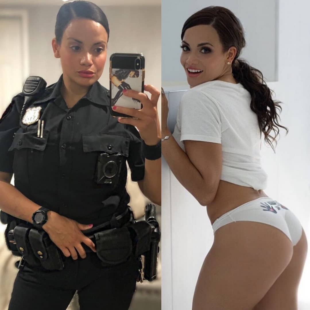 Police gilr big tits