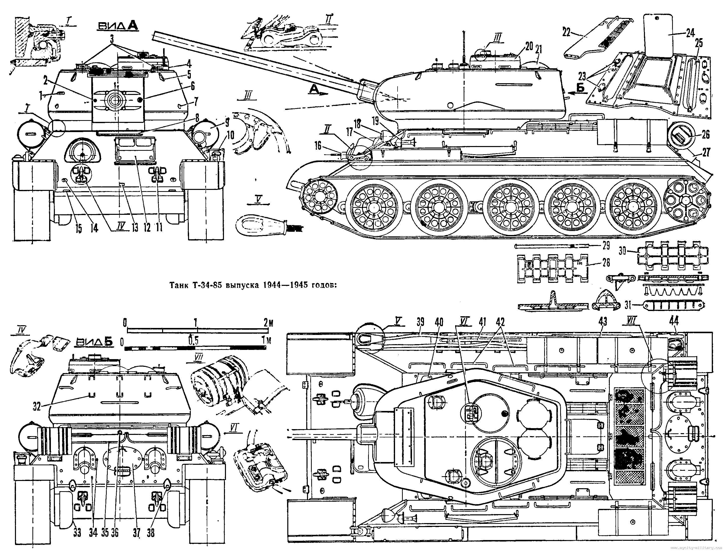 Т 34 85 схема