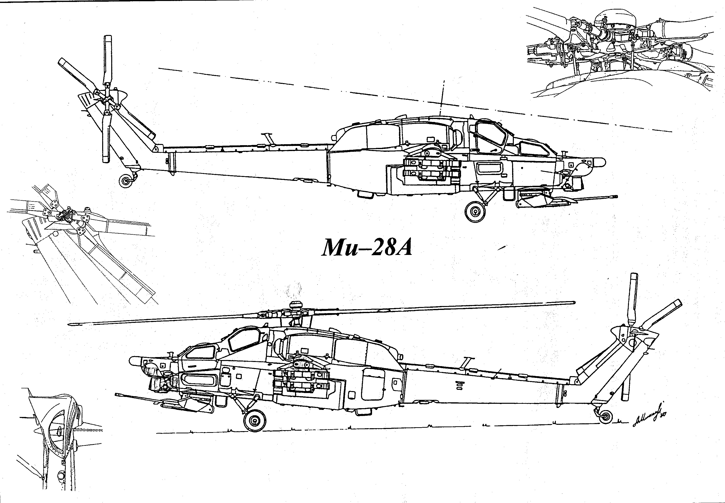 Ми 28 чертеж