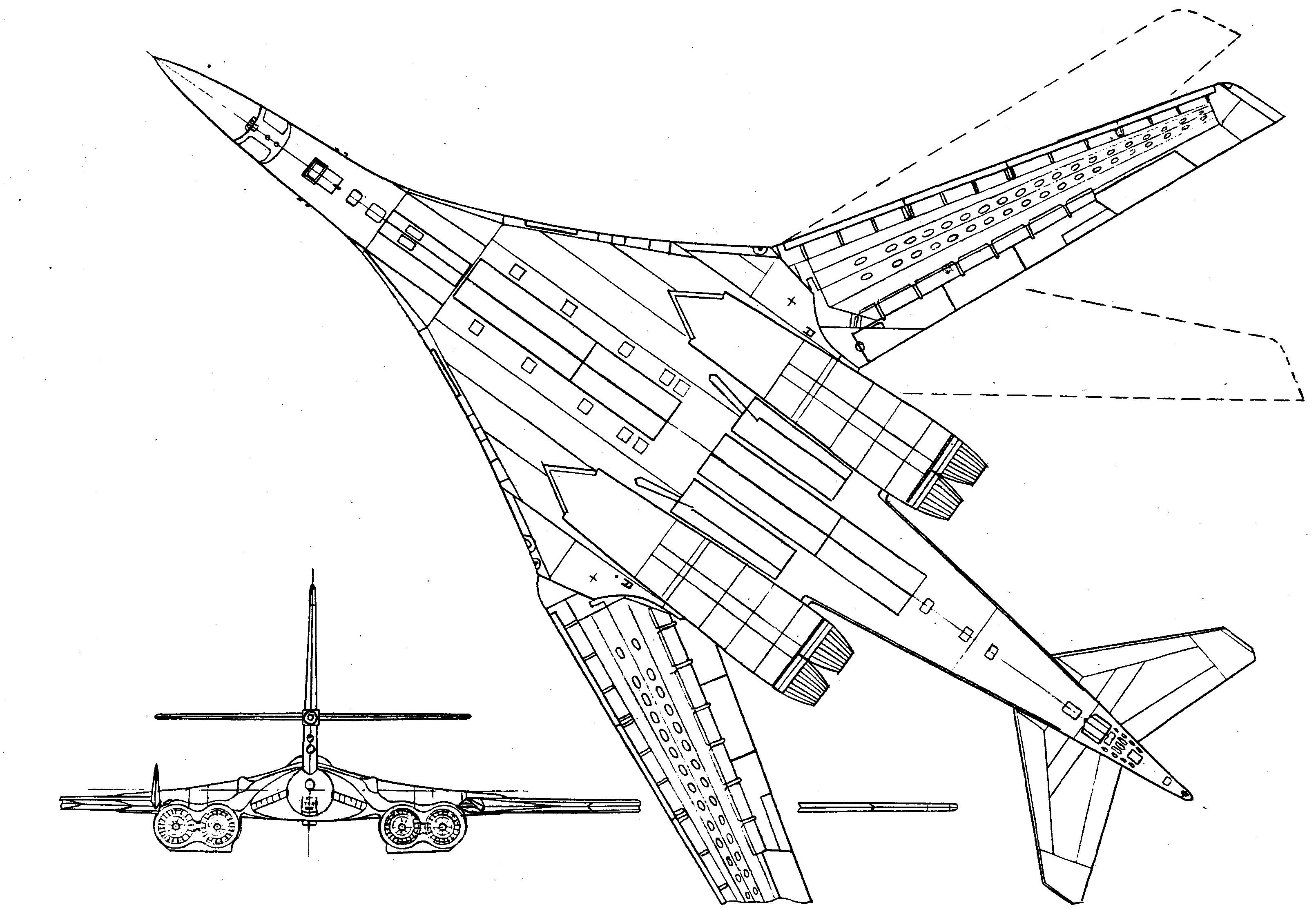 Ту раскраска. Ту 160 чертеж. Ту 144 и ту 160. Чертеж самолета ту 160. Ту-160м2 чертежи.