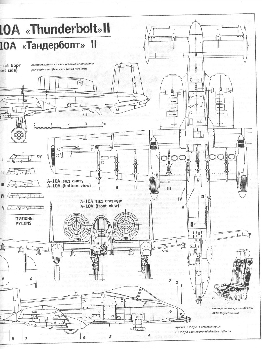 Чертеж a 10 thunderbolt