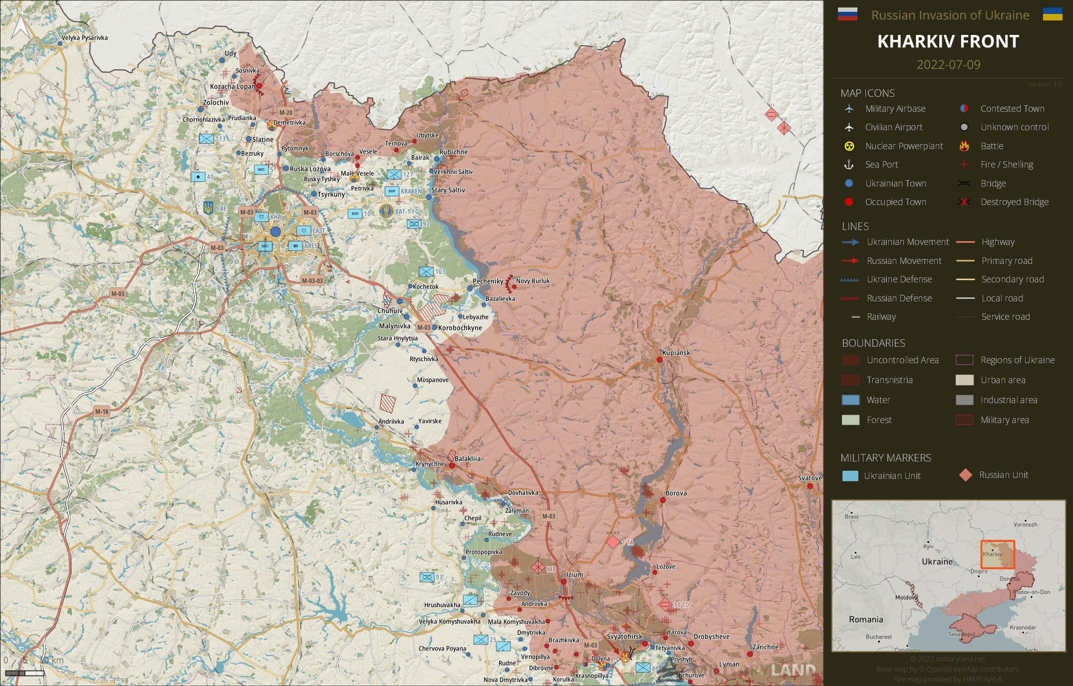 Милитари ленд карта