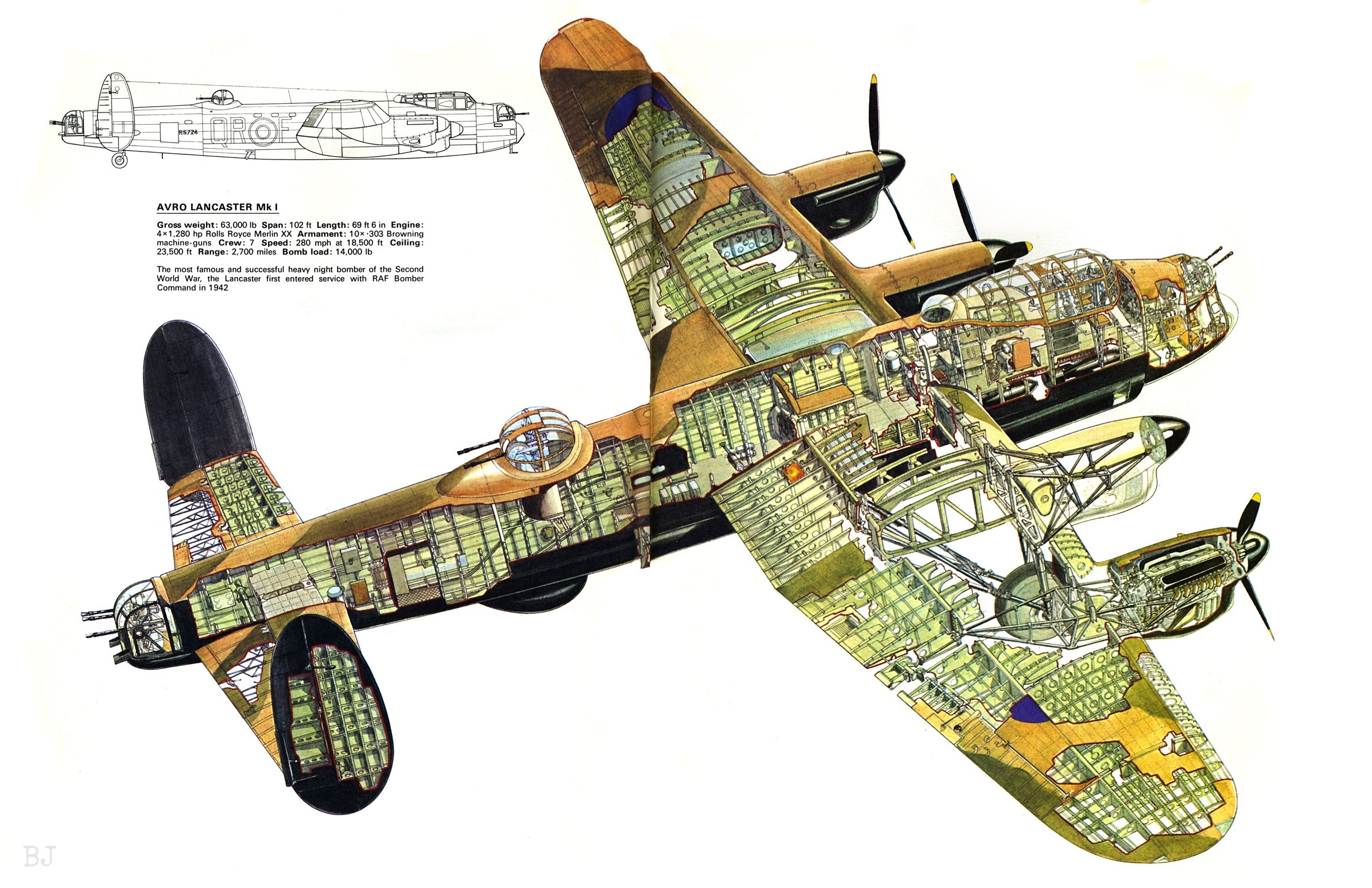 Avro lancaster чертежи