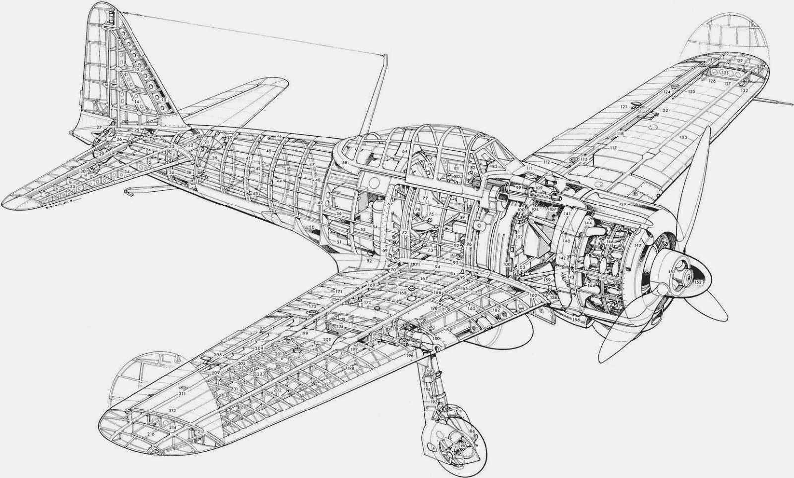 A6m2 zero чертежи