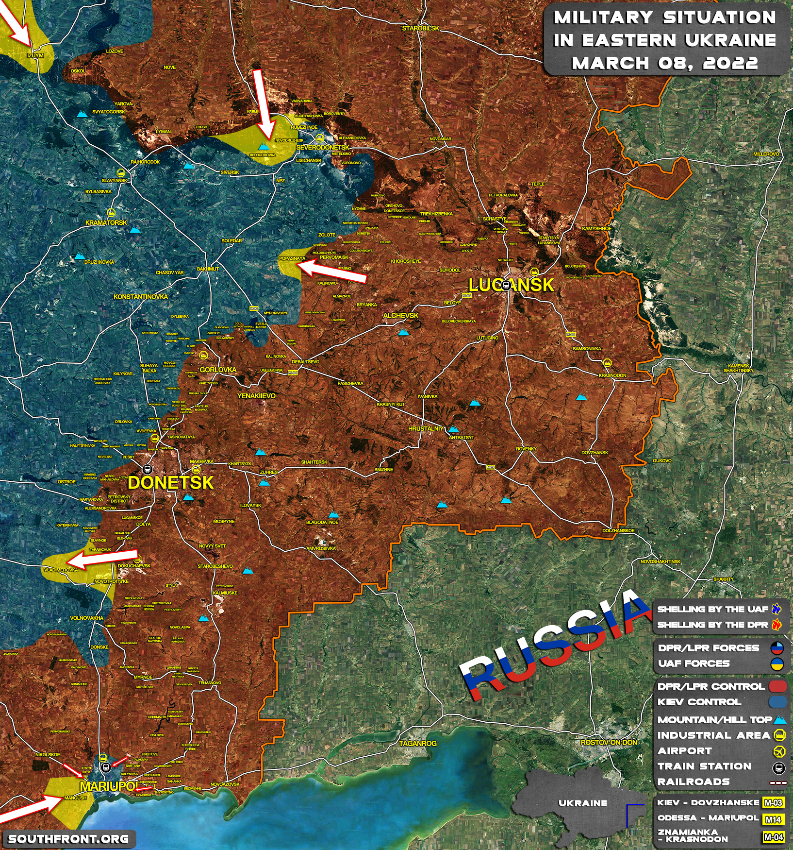 Карта милитари мапс донбасс